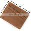 Handmade men's RFID blocking crazy horse leather slim front pocket wallet card holder