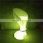 Fashion commercial Beautiful Lighitng plastic high LED bar stools with 16 colors change by remote control