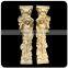 Garden decoration hot sale stone carvings and sculpture column with woman statue sculpture