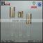 cosmetic packaging high quality clear tube glass roll bottle roll on perfume bottle with gold cap best sellers  china