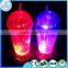 450ml led double wall acrylic tumbler with straw
