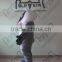 Gray body white belly mole cartoon mascot costume