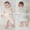 2017 Spring Europe style baby newborn infant romper wholesale organic cotton newborn sleepwear