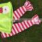 FALL OUTFITS Girls Christmas Pant Sets 3 Pieces Scarf Sets Kids Santa Clothes Kids Green Top Sets Persnickety Girls
