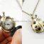 Beetle Pendant Necklace Watch Bronze Tone Pocket Watch With Chain