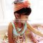 Kids Girl Cotton Flower Turban Headband