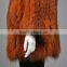 YR654 New Design Red Fox Knit Dyed Colors Fur Coat/Winter Fur Coat from Zhejiang