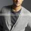 100% cashmere men's open chest sweater