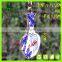 Custom Chinese Blue White Porcelain Metal Keychain