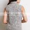New Arrival Ladies Office Wear Clothing Off-center Zippered Front Women Vest