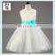 Hot Sale White Gown Tulle Flower Girl Kids Dresses HPC-3091