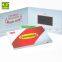 tv in a card with 4.3 inch lcd screen in a customized company logo print video brochure