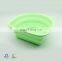 2018 Semicircle FDA Silicone Collapsible Water Bucket Foldable Food Storage Basket