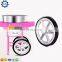 Commercial full automatic Marshmallow machine Fancy cotton candy machine with two wheels