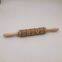 Rabbit Pattern Wooden Rolling Pin, Made of Chinese Cherry