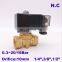 GOGO Normally Close 2 Way Compact Pilot Water Brass Solenoid Valve 1/4 3/8 1/2 inch 20bar Orifice 10mm 220V AC PXC-D16011 NBR