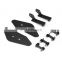 RS-LTB125-3-black Car refitting punched-free tail spoiler single-layer aluminum alloy universal air wing spoiler