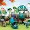 Interesting outdoor playground  plastic slide kids sliding toys playground slide combination