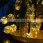50 LED Moroccan Ball Garden Christmas Solar String Lights Hanging Lantern Fairy Light