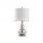 China classical calabash shape creative custom clean glass base cheap bedside lamps for office restaurant hotel