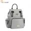 fashion lightweight polyester mama diaper tote bag with shoulder belt