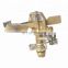 Heavy duty brass impact sprinkler adjustable water sprinkler for garden lawn