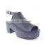 New model women platform ankle strap sandals wholesale china shoes with snakeskin