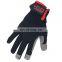 HANDLANDY breathable flexible Vibration-Resistant Safety touch screen work gloves spandex back gloves for men and women