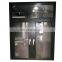 modern house best design safe fixed tempered glass popular black aluminum material waterproofing balcony large casement windows
