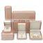 Factory direct supply white color leather convex edge jewelry box bangle box