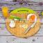 Newest Kitchen Bamboo Round Chopping Cutting Board with Nonslip Silicone