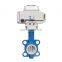 COVNA DN100 PN16 4 inch 12 Volt PTFE Lined Wafer Type Electric Actuator Butterfly Valve Cast Iron Motorized Electric Butterfly Valve