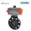 Spring Returned Pneumatic UPVC Butterfly Valve Air Actuated Butterfly Valve EPDM Seat