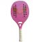 carbon beach tennis racket lady design 22mm thickness padel racquet  JYBT04