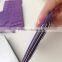 New Design Purple Color Genuine Crocodile Parttern Cow Leather Credit Card Holder ID Business Name Card Case for lady