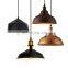 Wholesale Industrial Bar Dining Room Kitchen Home Chandelier Pendant Light E27 Black Metal Shade Modern Nordic Pendant Lamp