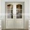 Modern residential glass wood swing doors exterior french wooden double front entry door