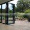 New Design Medium Stile Aluminum Double Glass Black Rimmed Accordion Elevation Balcony Interior Folding Door