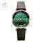SHENGKE Emerald Feminine Handwatchs Voguish Line Design Dial Watchs Gold Alloy Case Wristwatch K0099L