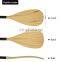 2022 Wholesale Wood SUP Paddle Aluminum Alloy Shaft Wooden Paddle for Board Surfing Kayak