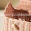 New Arrival Rattan Doll house Basket Bag For Kid Toy High Quality Wicker Basket for Home Organizing Wholesale Supplier