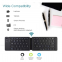 Rechargeable Full Size Ultra Slim Portable Wireless Keyboards Compatible 3 Systems Mini Foldable Folding Keyboard