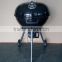 Outdoor and Indoor BBQ Charcoal Grill with black enamelled