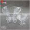 Clear Glass Bowl With Stand for Nut Excellent Glass Plate