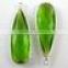 Match Pair Peridot Quartz Faceted Drops Connector With Sterling Silver 925