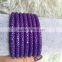 luxury stingray leather brilliant purple cord real fish skin leather for fashion bracelet DIY style OEM supplier