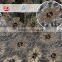 wholesale in stock cheap nylon poly mesh gold glitter lace fabric for dress