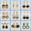 2016 new fashion 18K dubai gold jewelry earring