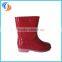 New PVC Pink/Red Plain Kids rain boots Light outsole