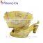 OEM handmade blue/yellow/green party use wholesale shoe and bag set for women